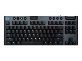 Logitech G915 TKL Tenkeyless LIGHTSPEED Wireless RGB Mechanical Gaming Keyboard - Teclado - retroiluminación - inalámbrico - USB, Bluetooth, 2.4 GHz - inglés - interruptor: GL Tactile - carbón
