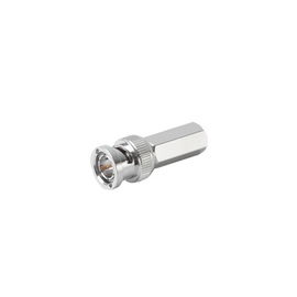 Conector BNC Macho de Ensamble Roscable en Sentido-Manecillas de Reloj para Cable Coaxial RG-59/U, Níquel/ Oro/ Teflón. Conector BNC Macho de Ensamble Roscable en Sentido-Manecillas de Reloj para Cable Coaxial RG-59/U, Níquel/ Oro/ Teflón.