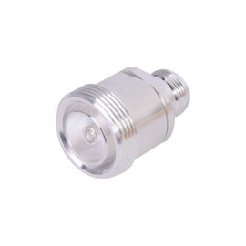 Adaptador en Línea de Conector DIN 7-16 Hembra a N Hembra, Plata / Plata / Teflón. Adaptador en Línea de Conector DIN 7-16 Hembra a N Hembra, Plata / Plata / Teflón.