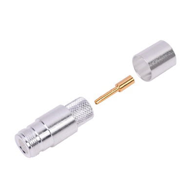 Conector N Hembra de Anillo Plegable para Times LMR-600, Belden 7977A (RF-600) o Andrew CNT-600. Conector N Hembra de Anillo Plegable para Times LMR-600, Belden 7977A (RF-600) o Andrew CNT-600.