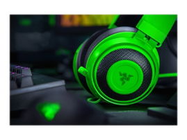Razer Kraken - Auricular - tamaño completo - cableado - conector de 3,5 mm - aislamiento de ruido - verde