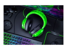 Razer Kraken - Auricular - tamaño completo - cableado - conector de 3,5 mm - aislamiento de ruido - verde