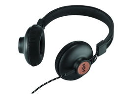 House of Marley Positive Vibration - 2.0 - auriculares con diadema con micro - en oreja - cableado - conector de 3,5 mm - negro exclusivo