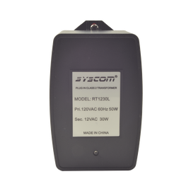 Transformador de Pared 12 Vca 30 VA. Cuenta con Fusible Externo Facilmente Intercambiable
