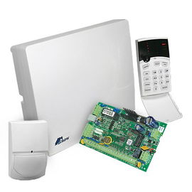 4-8 Zones Hybrid Panel Alarm, Access Control Functions, Supplied with: Keypad Panel, Plastic Cabinet, Keypad Icons, Wireless Receiver, Wireless Motion Sensor, 2 Wireless Magnets and 1 Wireless Remote Control