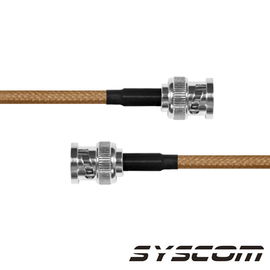 Cable Coaxial RG-142/U de 110 cm, con Conectores BNC Macho a BNC Macho. Cable Coaxial RG-142/U de 110 cm, con Conectores BNC Macho a BNC Macho.