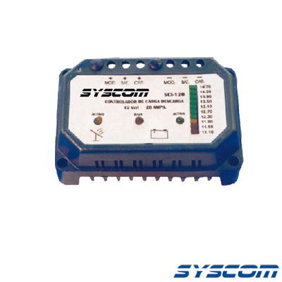 Controlador de Carga y Descarga para Sistemas Solares 20 A, 24 Vcd. Controlador de Carga y Descarga para Sistemas Solares 20 A, 24 Vcd.
