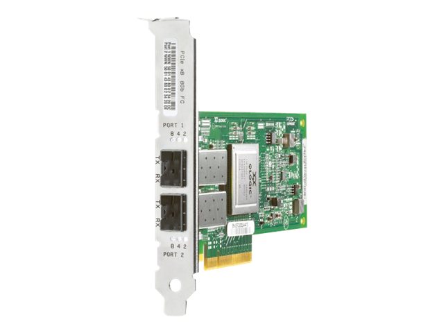 HPE StorageWorks 82Q - Adaptador de bus de host - PCIe x8 perfil bajo - 8Gb Fibre Channel x 2 - para Modular Smart Array 1040; ProLiant DL360p Gen8, DL380 G6, SL210t Gen8; StoreEasy 3850