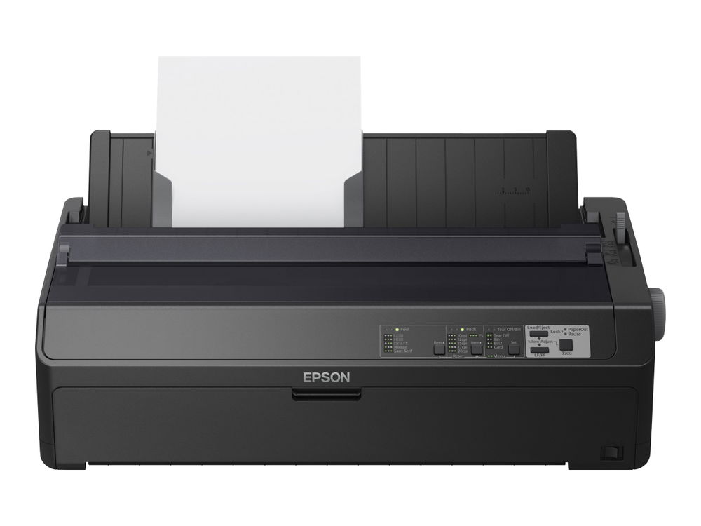 Epson FX 2190II NT - Impresora - B/N - matriz de puntos - Rollo (21,6 cm), 406,4 mm (anchura), 420 x 364 mm - 240 x 144 ppp - 9 espiga - hasta 738 caracteres/segundo - paralelo, USB 2.0, LAN, serial