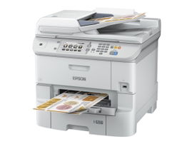Epson WorkForce Pro WF-6590DWF - Impresora multifunción - color - chorro de tinta - 279.4 x 431.8 mm (original) - A4/Legal (material) - hasta 22 ppm (copiando) - hasta 24 ppm (impresión) - 580 hojas - 33.6 Kbps - USB 2.0, Gigabit LAN, Wi-Fi(n), NFC, 