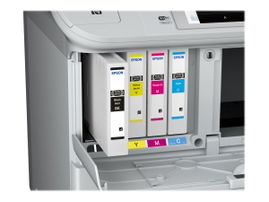Epson WorkForce Pro WF-6590DWF - Impresora multifunción - color - chorro de tinta - 279.4 x 431.8 mm (original) - A4/Legal (material) - hasta 22 ppm (copiando) - hasta 24 ppm (impresión) - 580 hojas - 33.6 Kbps - USB 2.0, Gigabit LAN, Wi-Fi(n), NFC, 