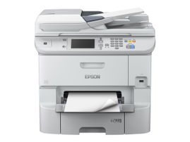 Epson WorkForce Pro WF-6590DWF - Impresora multifunción - color - chorro de tinta - 279.4 x 431.8 mm (original) - A4/Legal (material) - hasta 22 ppm (copiando) - hasta 24 ppm (impresión) - 580 hojas - 33.6 Kbps - USB 2.0, Gigabit LAN, Wi-Fi(n), NFC, 