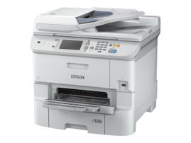Epson WorkForce Pro WF-6590DWF - Impresora multifunción - color - chorro de tinta - 279.4 x 431.8 mm (original) - A4/Legal (material) - hasta 22 ppm (copiando) - hasta 24 ppm (impresión) - 580 hojas - 33.6 Kbps - USB 2.0, Gigabit LAN, Wi-Fi(n), NFC, 