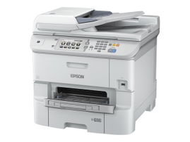 Epson WorkForce Pro WF-6590DWF - Impresora multifunción - color - chorro de tinta - 279.4 x 431.8 mm (original) - A4/Legal (material) - hasta 22 ppm (copiando) - hasta 24 ppm (impresión) - 580 hojas - 33.6 Kbps - USB 2.0, Gigabit LAN, Wi-Fi(n), NFC, 