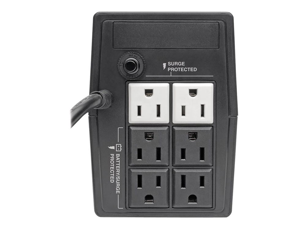 Tripp Lite UPS Desktop 650VA 360W AVR Battery Back Up Compact 120V 6 Outlet - UPS - CA 120 V - 360 vatios - 650 VA - 1 fase - conectores de salida: 6