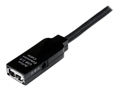 StarTech.com Cable de Extensión Alargador de 10m USB 2.0 Hi Speed Alta Velocidad Activo Amplificado - Macho a Hembra USB A - Negro - Cable alargador USB - USB (H) a USB (M) - USB 2.0 - 10 m - activo - negro - para P/N: LTUB1MBK, SVA5H2NEUA, UUSBOTG StarTech.com Cable de Extensión Alargador de 10m USB 2.0 Hi Speed Alta Velocidad Activo Amplificado - Macho a Hembra USB A - Negro - Cable alargador USB - USB (H) a USB (M) - USB 2.0 - 10 m - activo - negro - para P/N: LTUB1MBK, SVA5H2NEUA, UUSBOTG