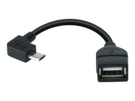 Xtech XTC360 - Adaptador para cable de datos - USB hembra a Micro-USB tipo B macho - 13.5 cm - conector en ángulo