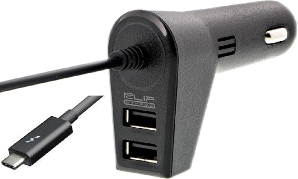 Klip Xtreme - Car holder/charger - Car 2xUSB + USB-C