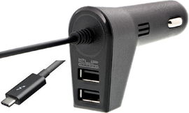 Klip Xtreme - Car holder/charger - Car 2xUSB + USB-C