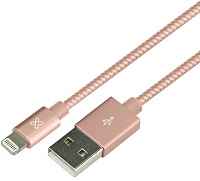 Klip Xtreme - USB cable - 4 pin USB Type A - 1 m - Rose gold - Braided