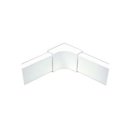 Esquinero interior blanco de PVC auto extinguible, para canaleta PT48 (6120-01002 Esquinero interior blanco de PVC auto extinguible, para canaleta PT48 (6120-01002