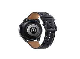 Samsung Galaxy Watch 3 - 45 mm - negro místico - reloj inteligente con banda - cuero - pantalla luminosa 1.4