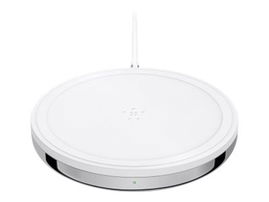 Belkin BOOST UP - Edición especial - alfombrilla de carga inalámbrica + adaptador de corriente CA - 7.5 vatios - blanco, plata - para Apple iPhone 8, 8 Plus, X