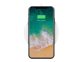 Belkin BOOST UP - Edición especial - alfombrilla de carga inalámbrica + adaptador de corriente CA - 7.5 vatios - blanco, plata - para Apple iPhone 8, 8 Plus, X