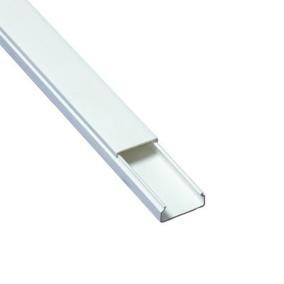 Canaleta blanca de PVC auto extinguible, sin división, 20 x 10 mm, tramo de 2.5 m (5101-01260) Canaleta blanca de PVC auto extinguible, sin división, 20 x 10 mm, tramo de 2.5 m (5101-01260)