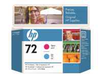 HP 72 - Cián, magenta - cabezal de impresión - para DesignJet HD Pro MFP, SD Pro MFP, T1100, T1120, T1200, T1300, T2300, T770, T790, T795