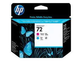 HP 72 - Cián, magenta - cabezal de impresión - para DesignJet T1100, T1100ps, T1200, T1200ps, T1300, T610, T620, T770, T790