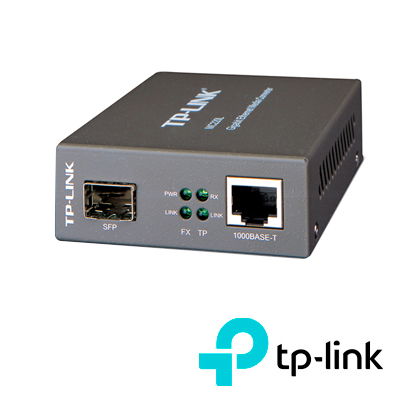 Convertidor Multimedia SFP Gigabit, 1 Puerto RJ45 1000 Mbps, 1 Puerto SFP, hasta 550 M en fibra multimodo y 10 Km en fibra monomodo