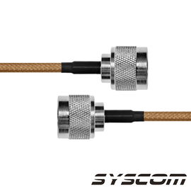 Cable Coaxial RG-142/U de 30 cms, con conectores N Macho a N Macho. Cable Coaxial RG-142/U de 30 cms, con conectores N Macho a N Macho.