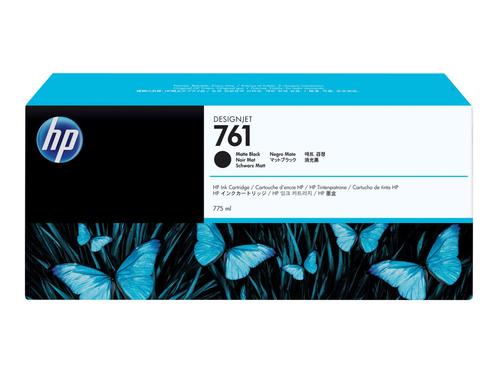 HP 761 - 775 ml - gran capacidad - negro mate - original - DesignJet - cartucho de tinta - para DesignJet T7100, T7200, T7200 Production Printer
