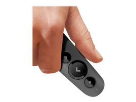 Logitech R500 - Control remoto para presentaciones - 3 botones - grafito