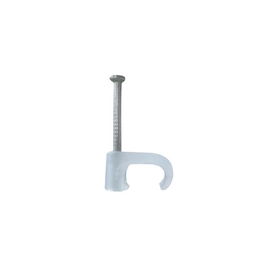 Grapa para cable plano de 5mm color transparente (100pzs) (3209-00100) Grapa para cable plano de 5mm color transparente (100pzs) (3209-00100)