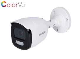 Hikvision - Surveillance camera - DS-2CE10DFT-FC-3.6mm - Bullet TURBO 1080p - Imagen a color 24/7 - Lente 3.6 mm - METAL - Luz blanca 20 mts  - Exterior IP67 - TVI-AHD-CVI-CVBS