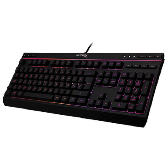 HyperX Alloy Core RGB - Teclado - Cableado - Español - USB - Ergonomic Design - Negro - Resistente a los derrames - Botones de acceso rápido para brillo, modos de luz y modo Juego