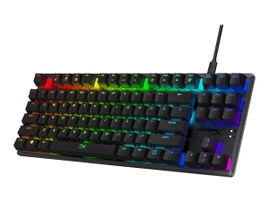 HyperX Alloy Origins Core - Teclado - retroiluminación - USB - EE. UU. - interruptor: HyperX Aqua HyperX Alloy Origins Core - Teclado - retroiluminación - USB - EE. UU. - interruptor: HyperX Aqua
