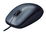 Logitech M100 - Ratón - diestro y zurdo - óptico - 3 botones - cableado - USB - negro