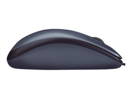 Logitech M100 - Ratón - diestro y zurdo - óptico - 3 botones - cableado - USB - negro