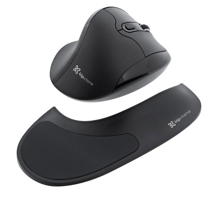 Klip Xtreme - Mouse - 2.4 GHz - Wireless - Black - Resting Pad Business