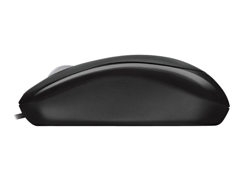 Microsoft Basic Optical Mouse for Business - Ratón - diestro y zurdo - óptico - 3 botones - cableado - PS/2, USB - negro