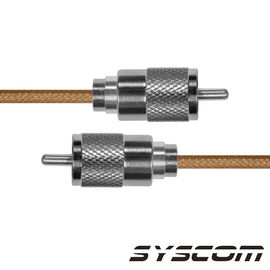 Cable Coaxial RG-142/U de 30 cm, con conectores UHF Macho a UHF Macho (PL-259). Cable Coaxial RG-142/U de 30 cm, con conectores UHF Macho a UHF Macho (PL-259).