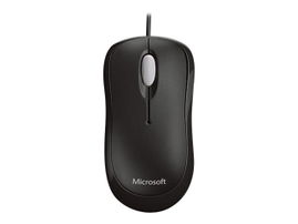 Microsoft Basic Optical Mouse for Business - Ratón - diestro y zurdo - óptico - 3 botones - cableado - PS/2, USB - negro