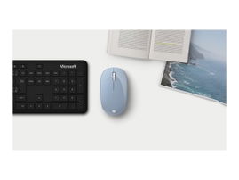 Microsoft Bluetooth Mouse - Ratón - óptico - 3 botones - inalámbrico - Bluetooth 5.0 LE - azul pastel