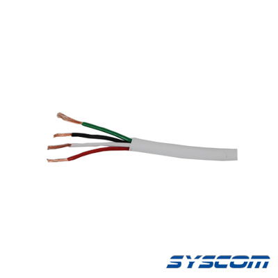 Cable por metro para Alarma, Color Blanco, Multifilar, Aprobado Bajo la Norma UL, Calibre 22. ( Hasta agotar existencias )