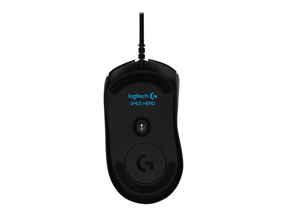 Logitech Gaming Mouse G403 HERO - Ratón - óptico - 6 botones - cableado - USB - negro