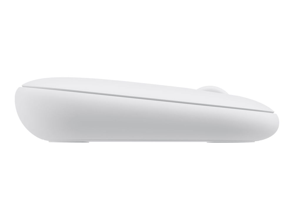 Logitech Pebble M350 - Ratón - óptico - 3 botones - inalámbrico - Bluetooth, 2.4 GHz - receptor inalámbrico USB - blanco