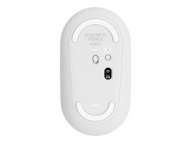Logitech Pebble M350 - Ratón - óptico - 3 botones - inalámbrico - Bluetooth, 2.4 GHz - receptor inalámbrico USB - blanco